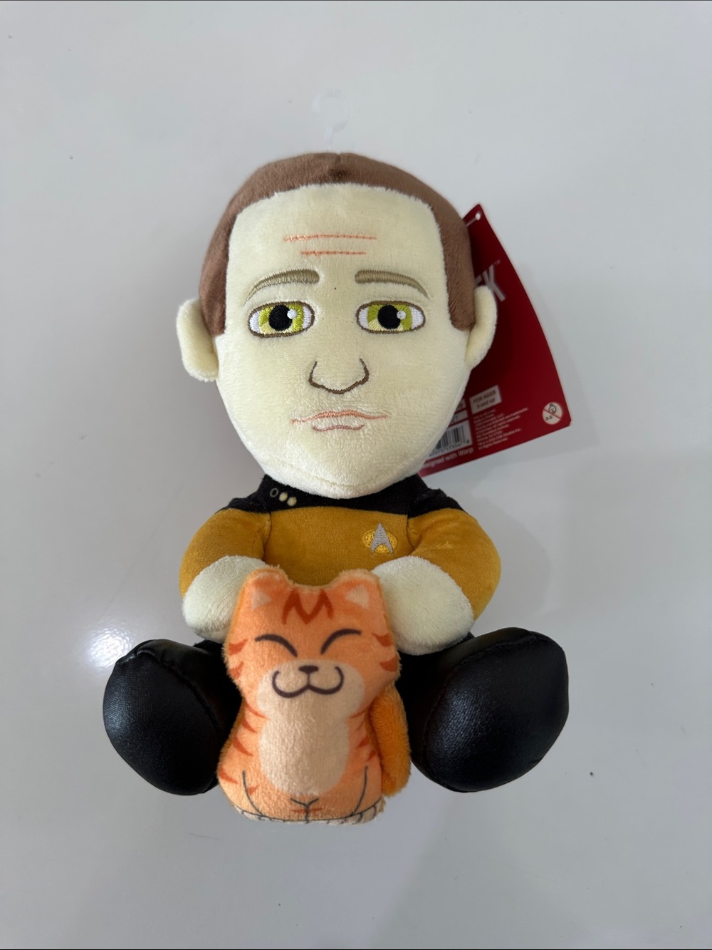 Star Trek Mr. Data Plush Toy with Spot the Cat- Collectible Plush